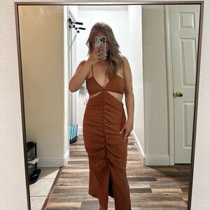 Zara midi dress cut out
